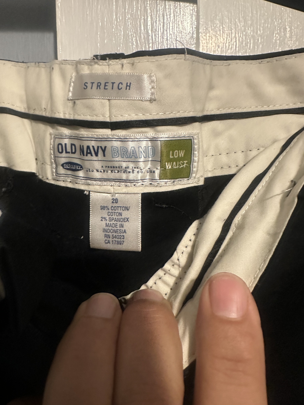 Old Navy Black Women's Dress Pants Low Rise And Straight Leg - Picture 3 of 3